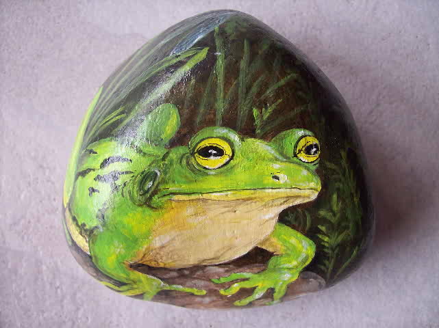 sassi dipinti animali